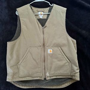 Carhartt Washed Duck Sherpa-Lined Vest for Men